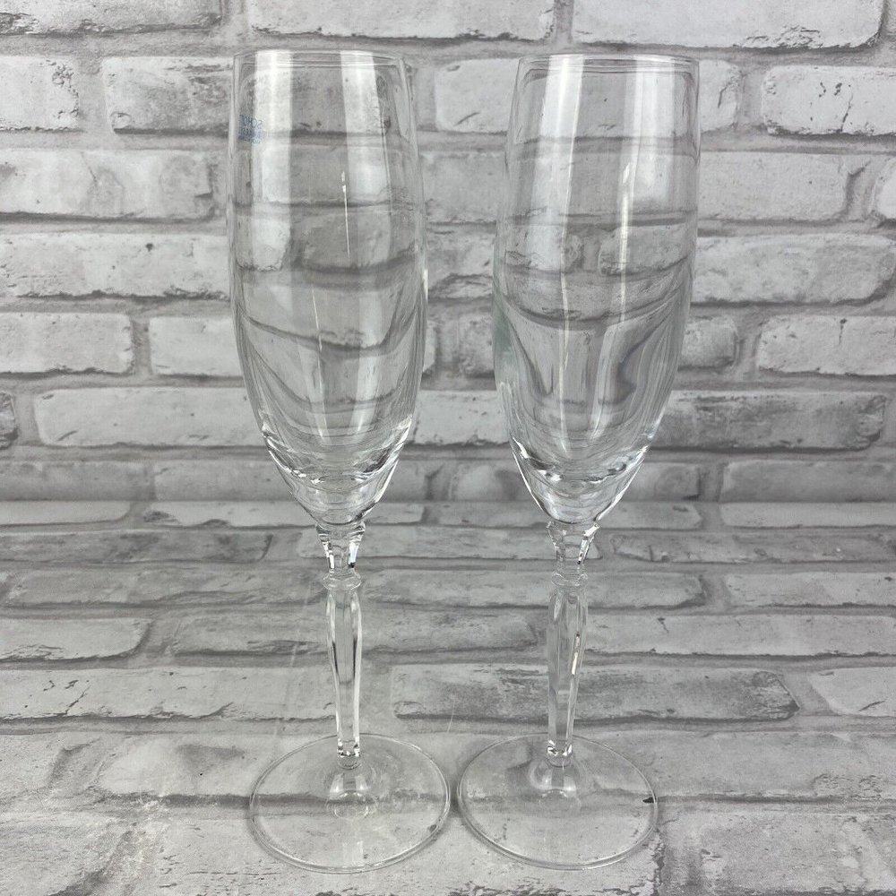 Schott Zwiesel Clear  Crystal Champagne Flute Set of 2 Made in Germany 9.75"